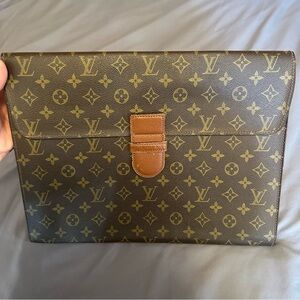 Louis Vuitton Monogram Laptop Case Document Pouch